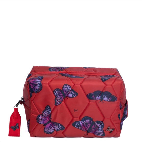 NWT Lug Bumper Cosmetic Case in Butterfly Poppy